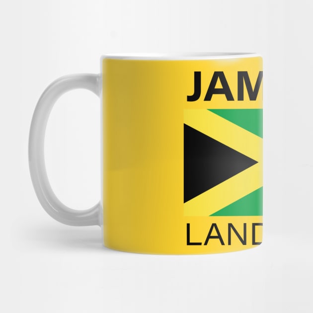 Jamaica Land I Love Jamaican Flag Shirt by mccreative